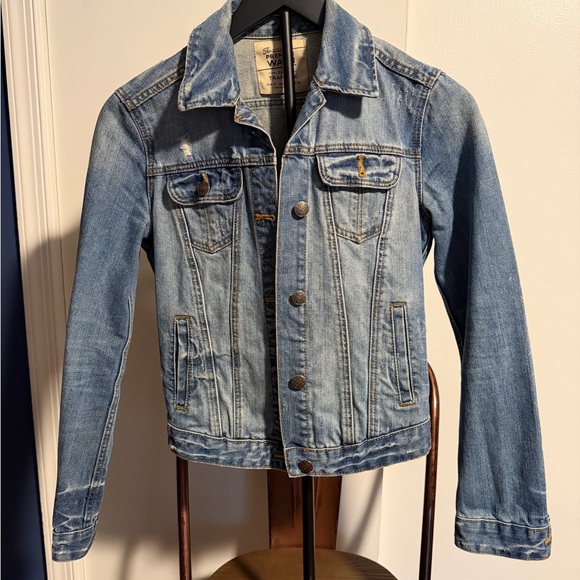 Zara Jackets & Blazers - Translucent by Zara Light Blue Denim Jacket